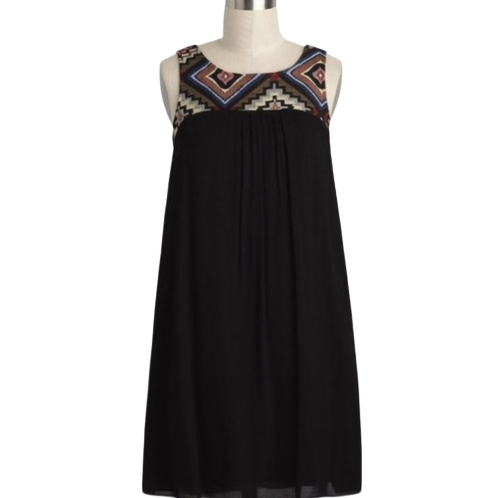 Braeve Southwestern Dress In Black Size XS Casual Summer Dress Aztec